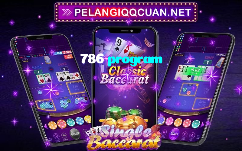 786 program casino presented on mobile device in Pakistan with slots and live games